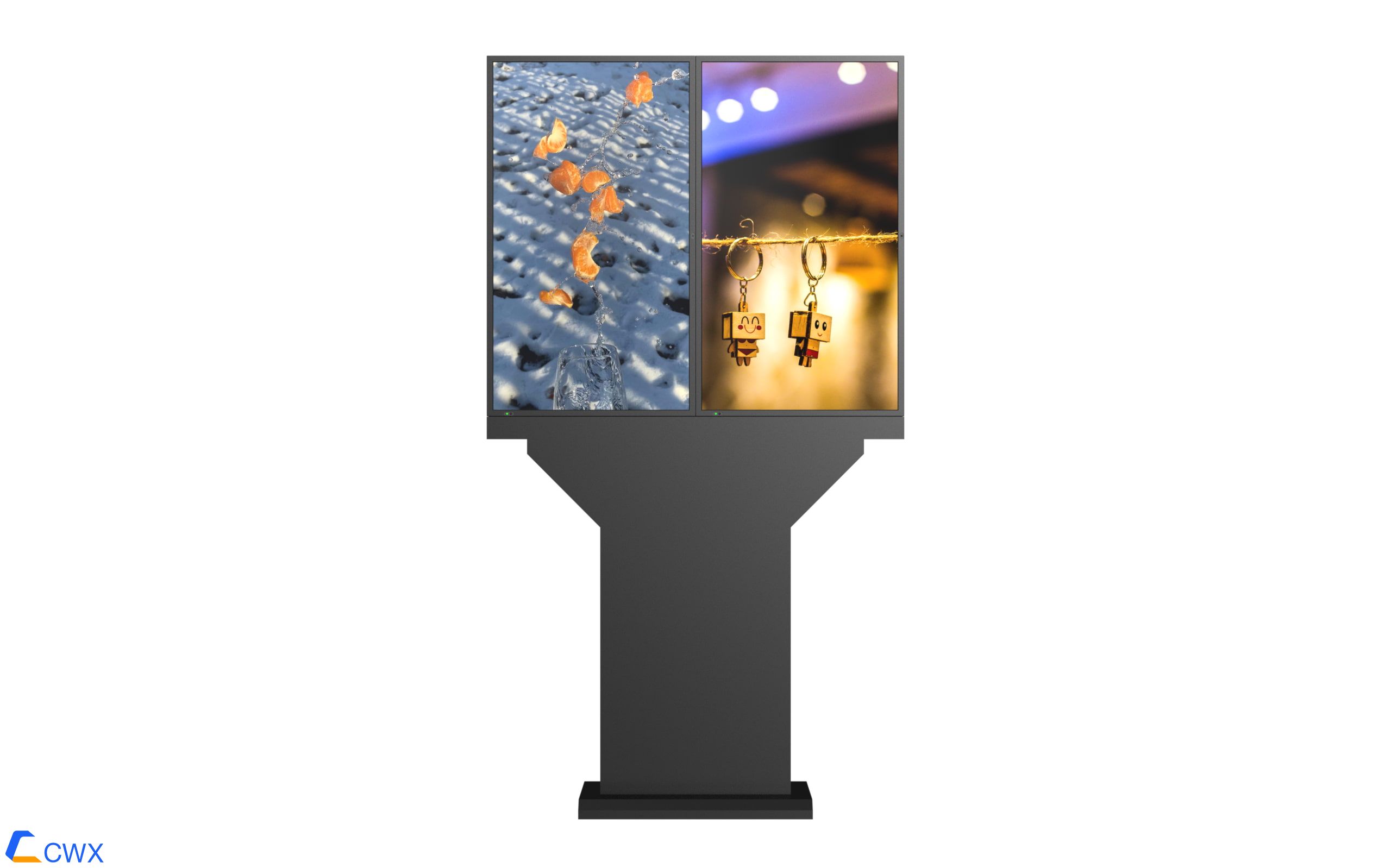 43 ′ 2-screen outdoor display advertising machine