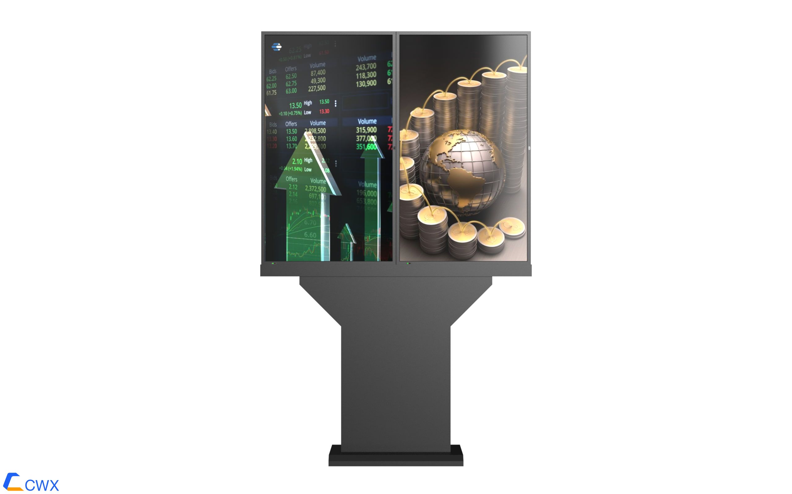49 ′ 2-screen outdoor display advertising machine