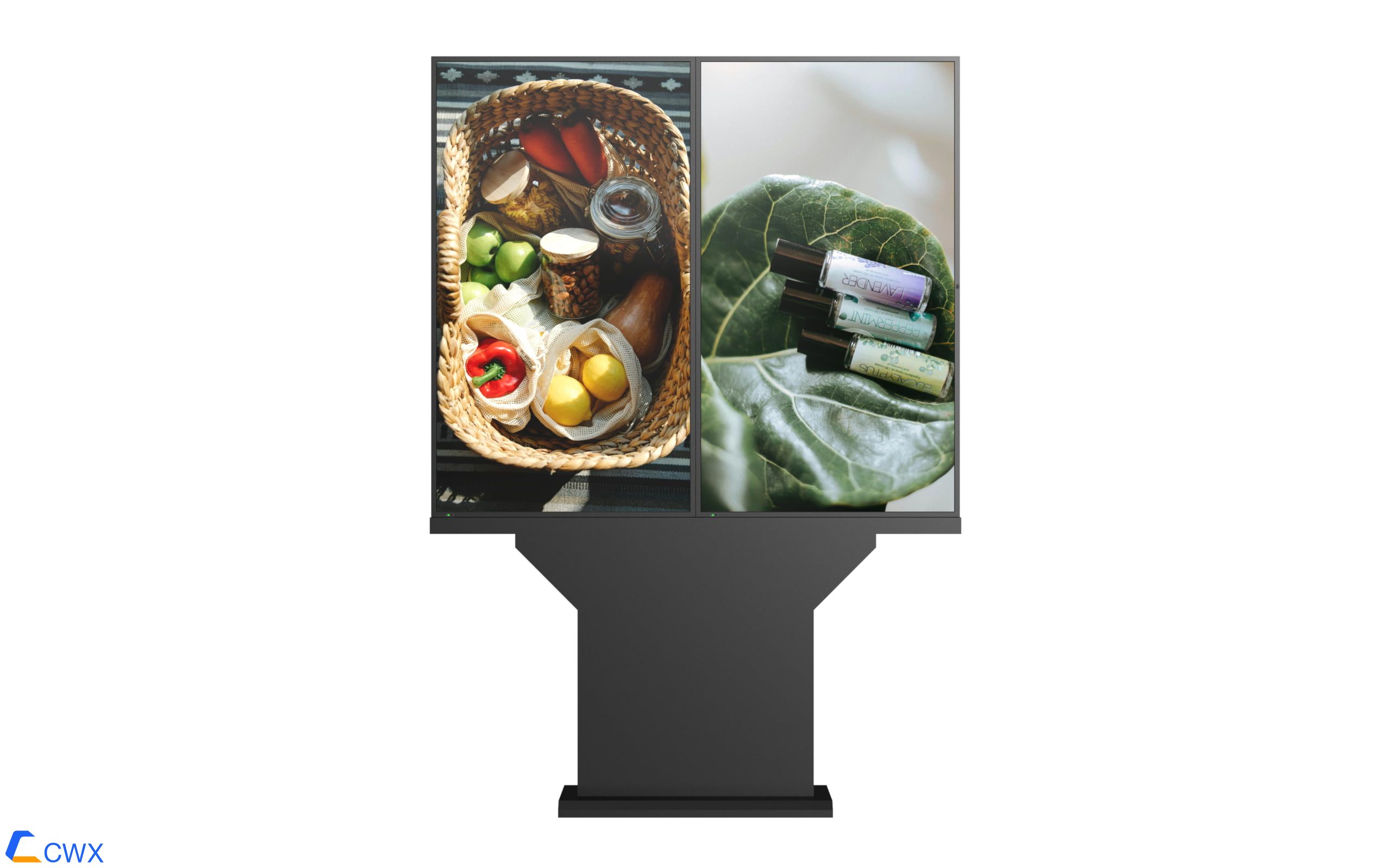 65′ 2-screen outdoor display advertising machine