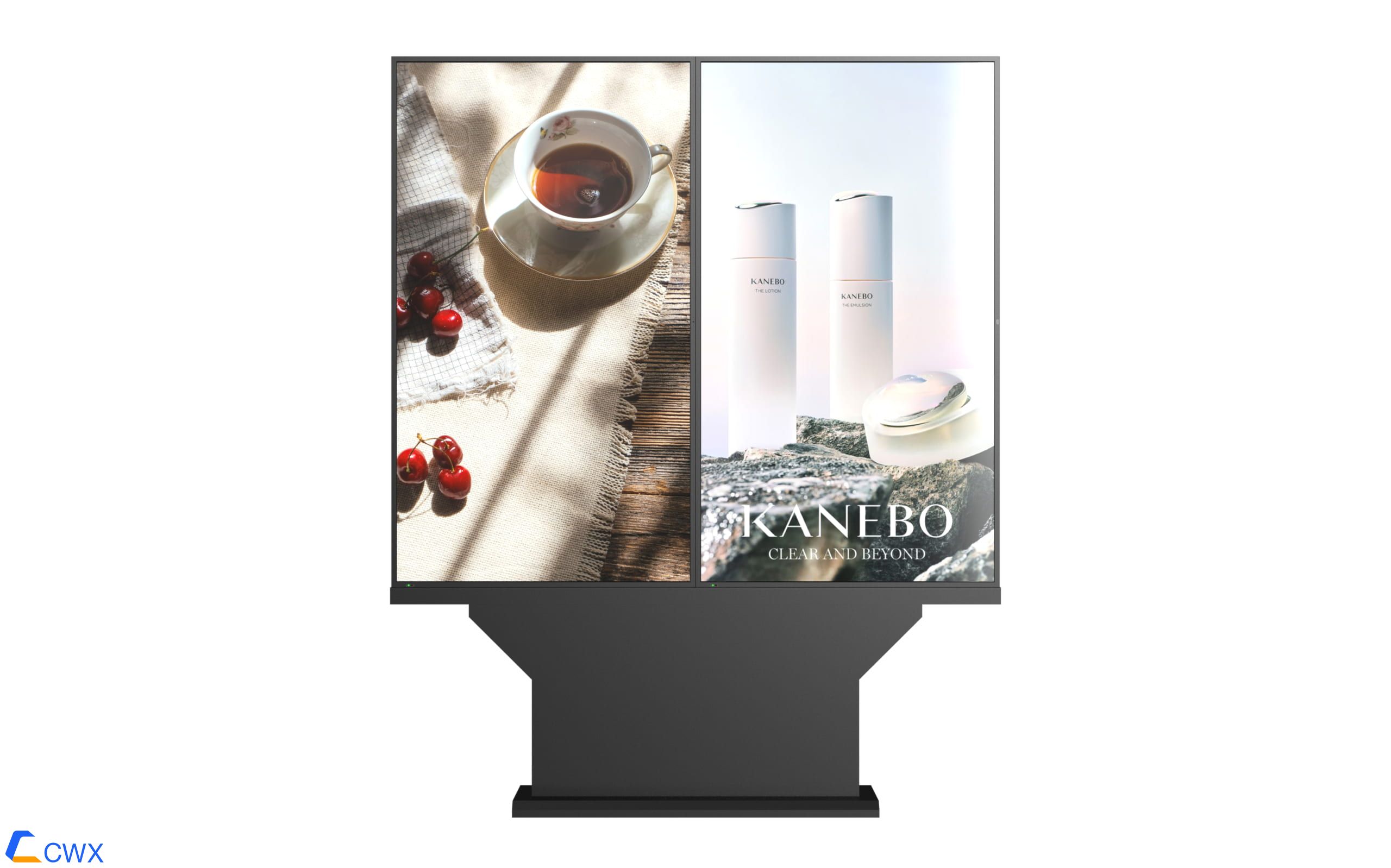 75′ 2-screen outdoor display advertising machine